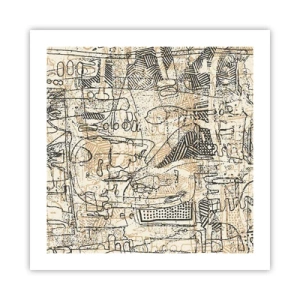 Plagát - Čaká na rozlúštenie - 50x50 cm