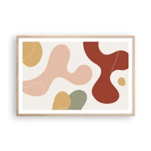 Plagát v ráme zo svetlého duba - Klikiháky - 91x61 cm