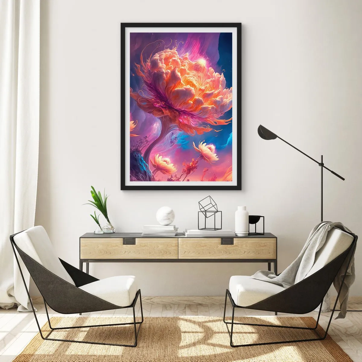 Plagát v čiernom ráme - Iný svet - 30x40 cm