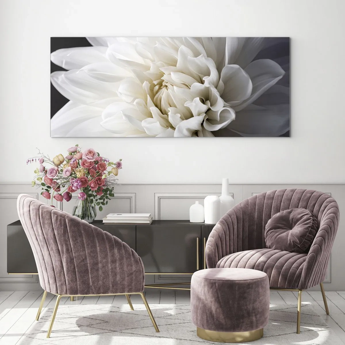 Obraz na skle - Ráno s nevestou - 120x50 cm