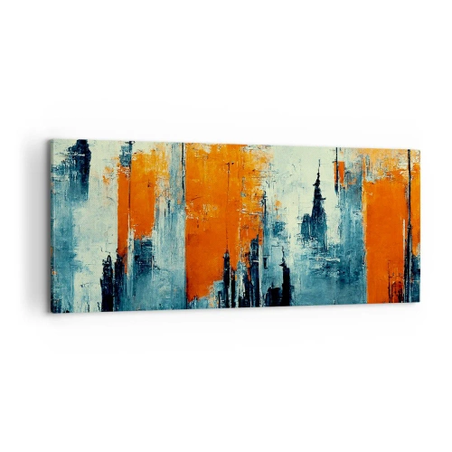 Obraz na plátne - Moderná krajina - 100x40 cm