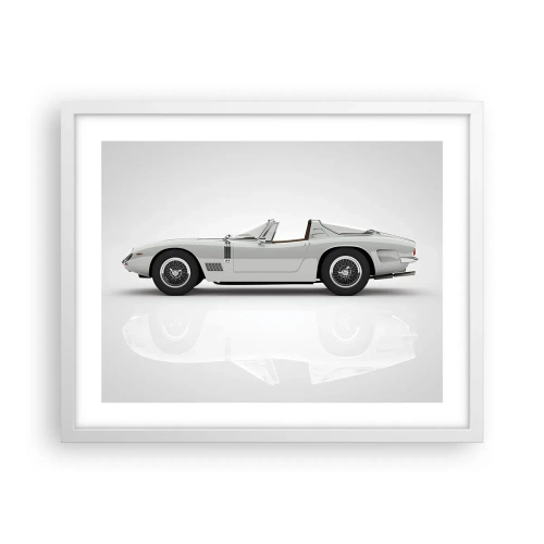 Plagát v bielom ráme - Prísľub zábavy - 50x40 cm