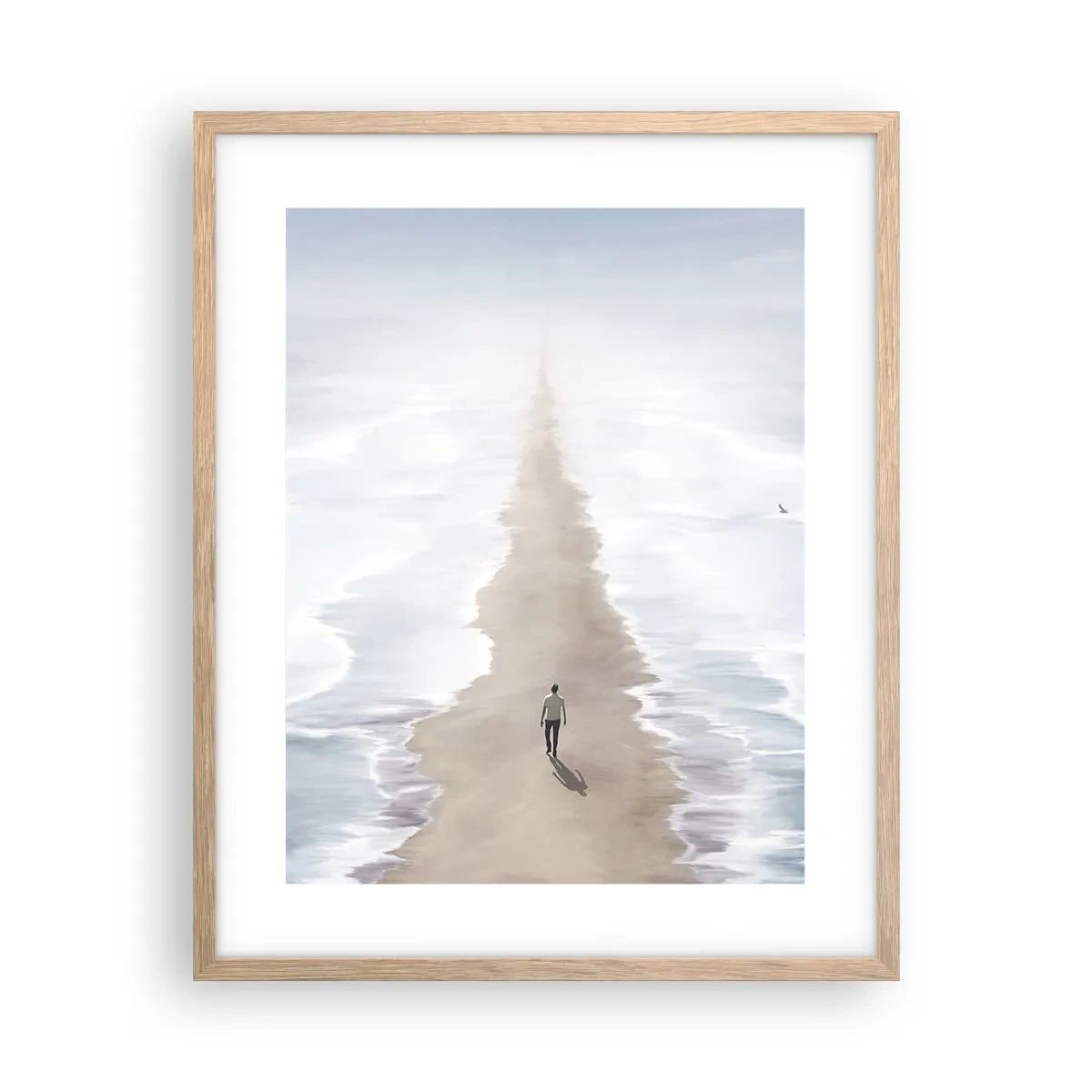 Plagát v ráme zo svetlého duba - Svetlá budúcnosť - 40x50 cm