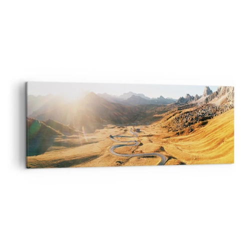 Obraz na plátne - V zlatom údolí - 140x50 cm