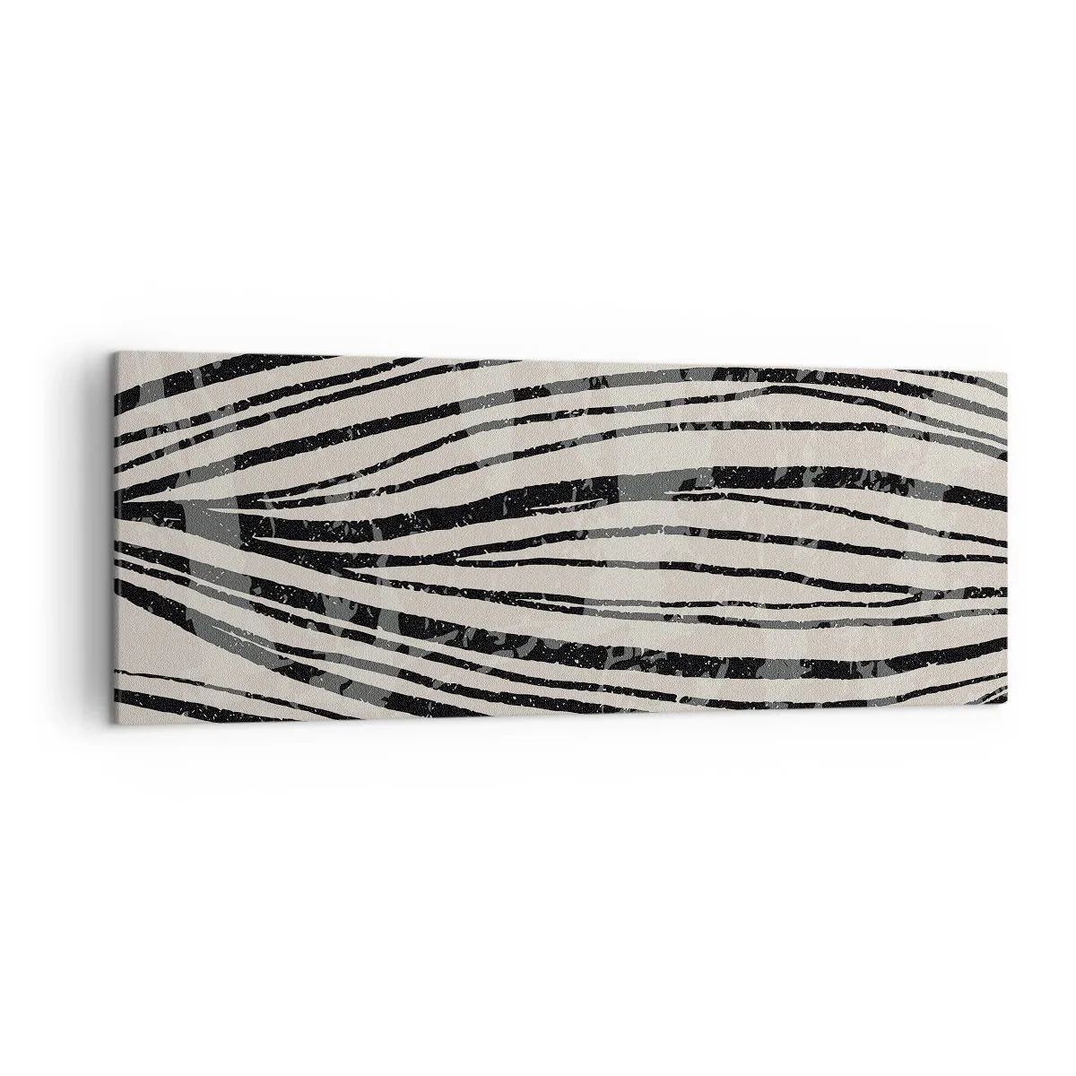 Obraz na plátne - Močiar s líniami - 140x50 cm