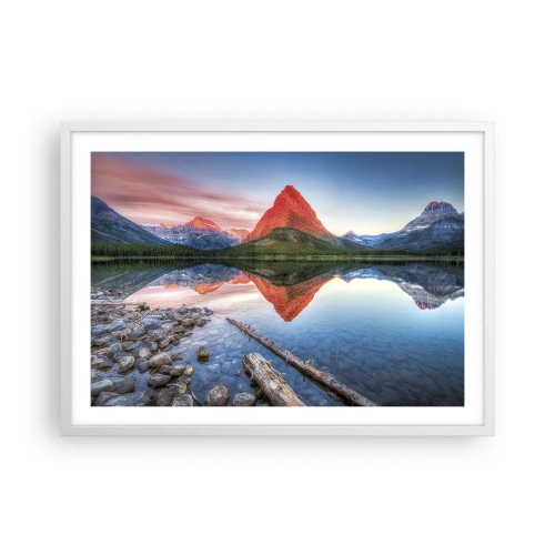 Plagát v bielom ráme - Teplo a chlad - 70x50 cm