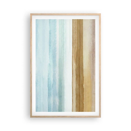 Plagát v ráme zo svetlého duba - Utešenie - 61x91 cm