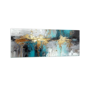 Obraz na skle - Všetko plynie - 140x50 cm