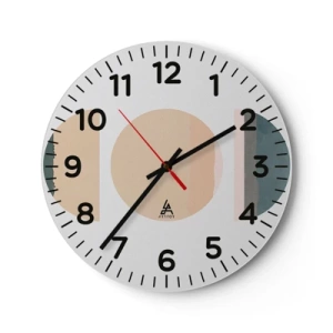 Nástenné hodiny - Kruh za kruhom - 30x30 cm