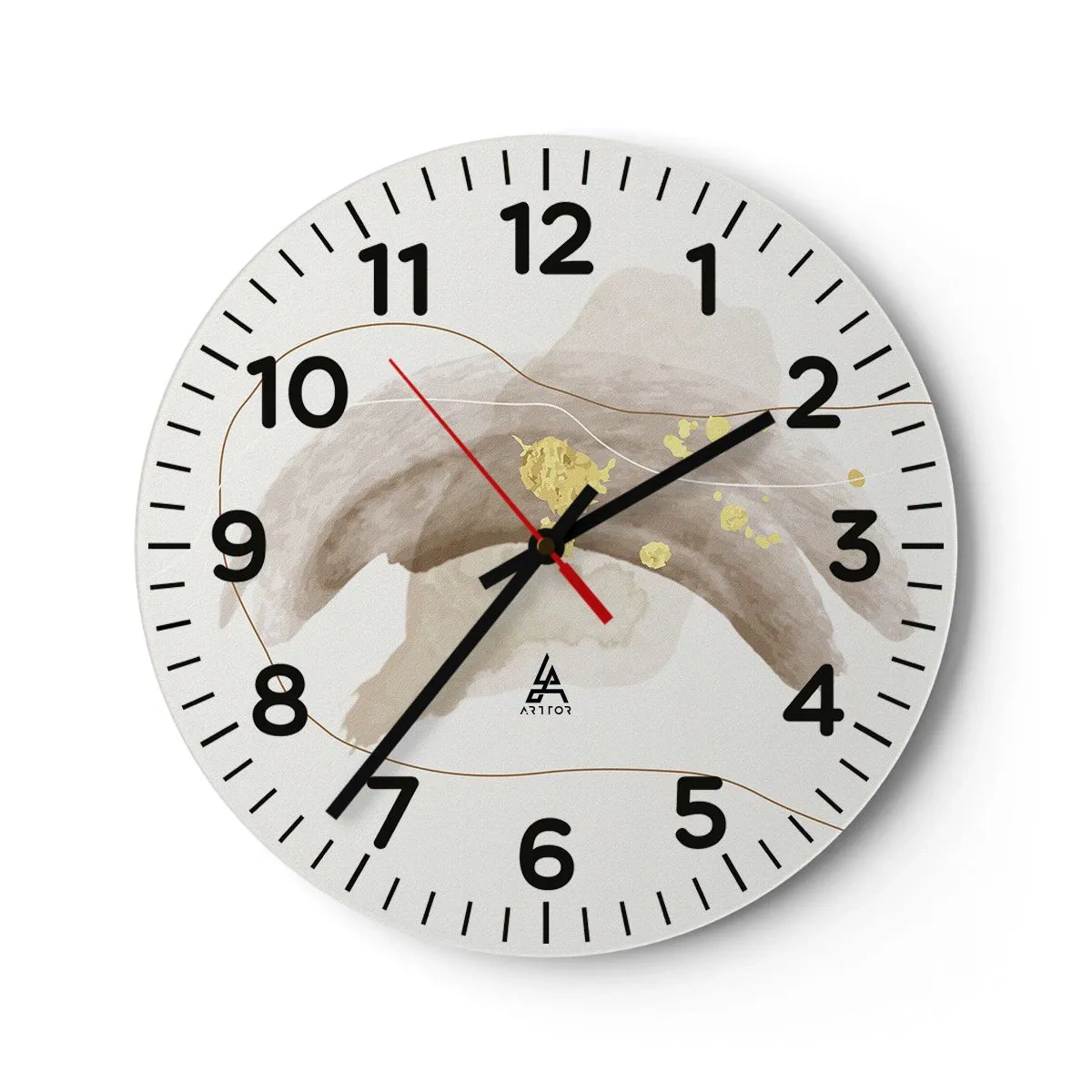 Nástenné hodiny - Vesmírna bytosť - 40x40 cm