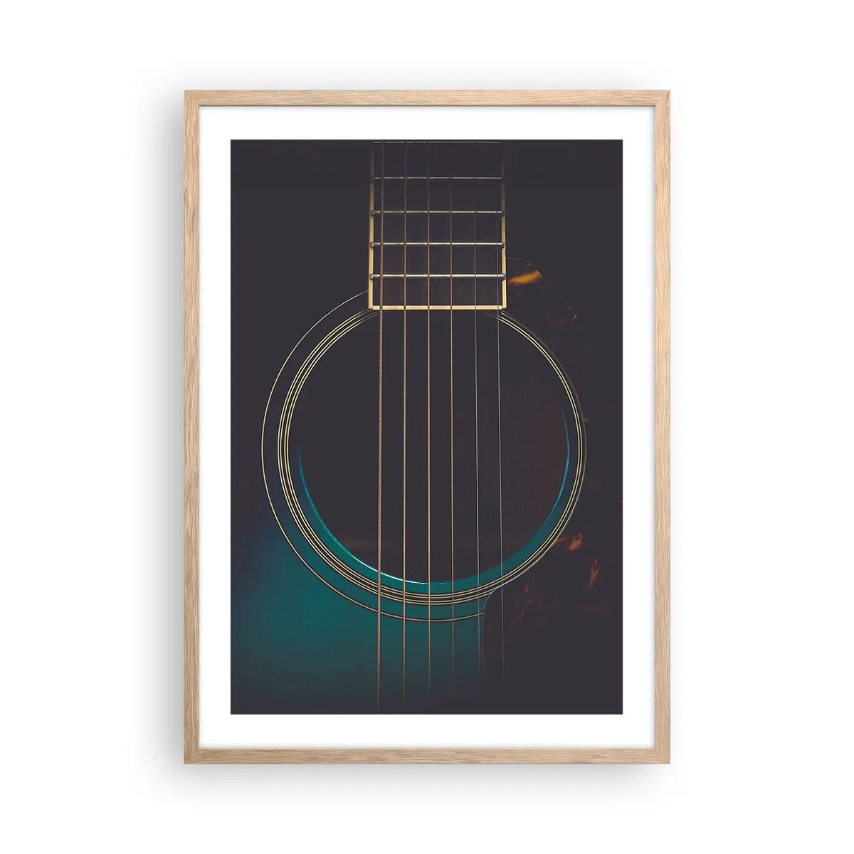 Plagát v ráme zo svetlého duba - Okamih, než to zaznie - 50x70 cm