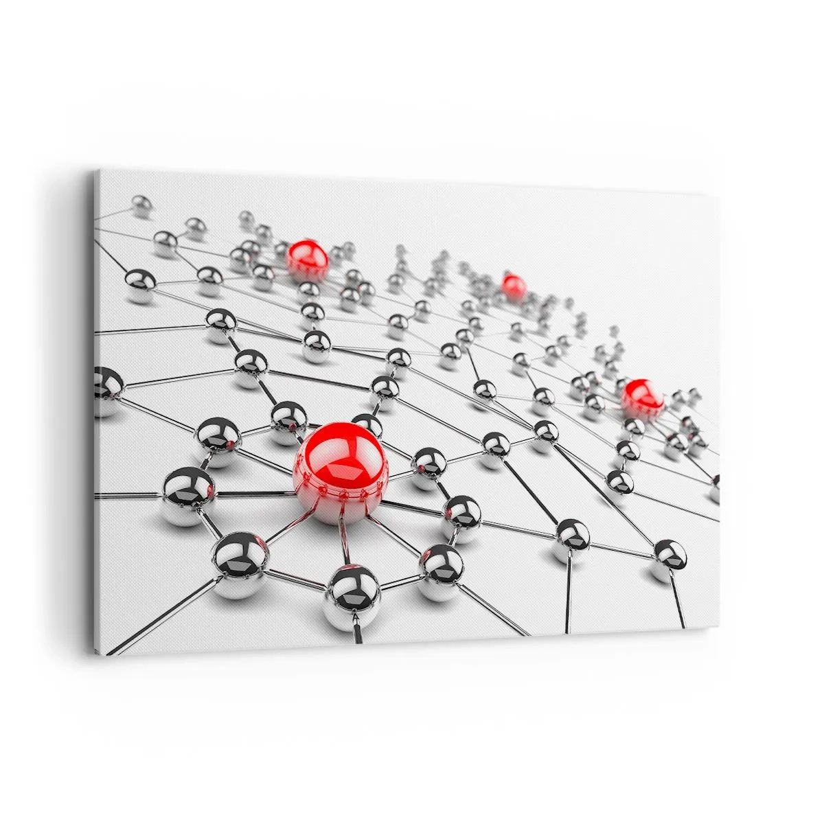 Obraz na plátne - Strieborná sieť - 120x80 cm