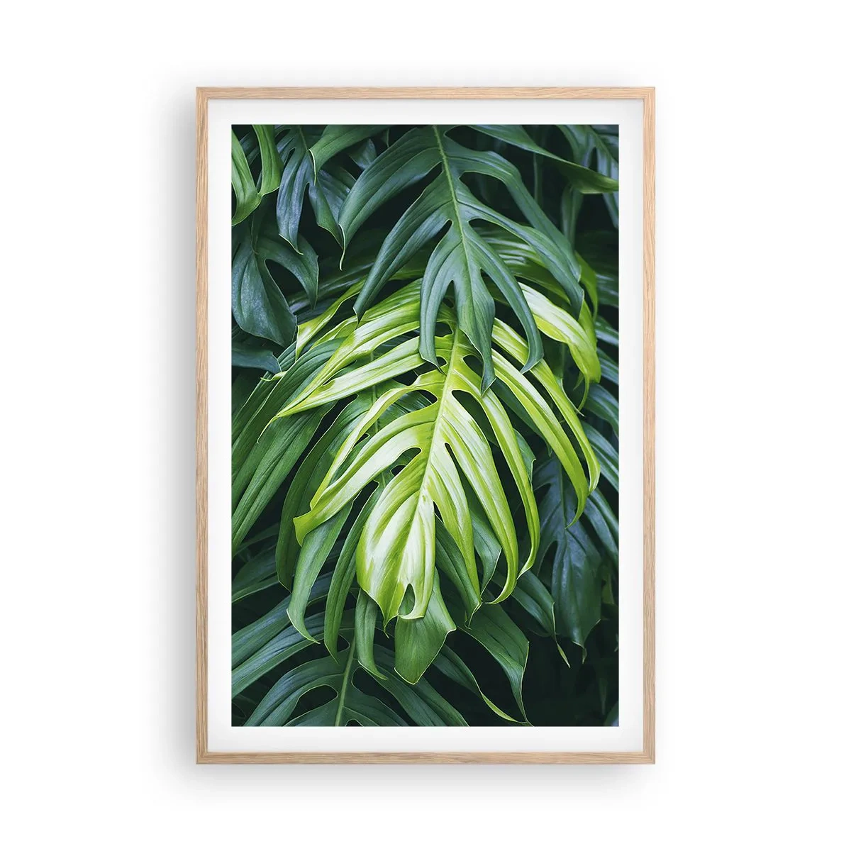 Plagát v ráme zo svetlého duba - Ponoriť sa do sviežosti - 61x91 cm