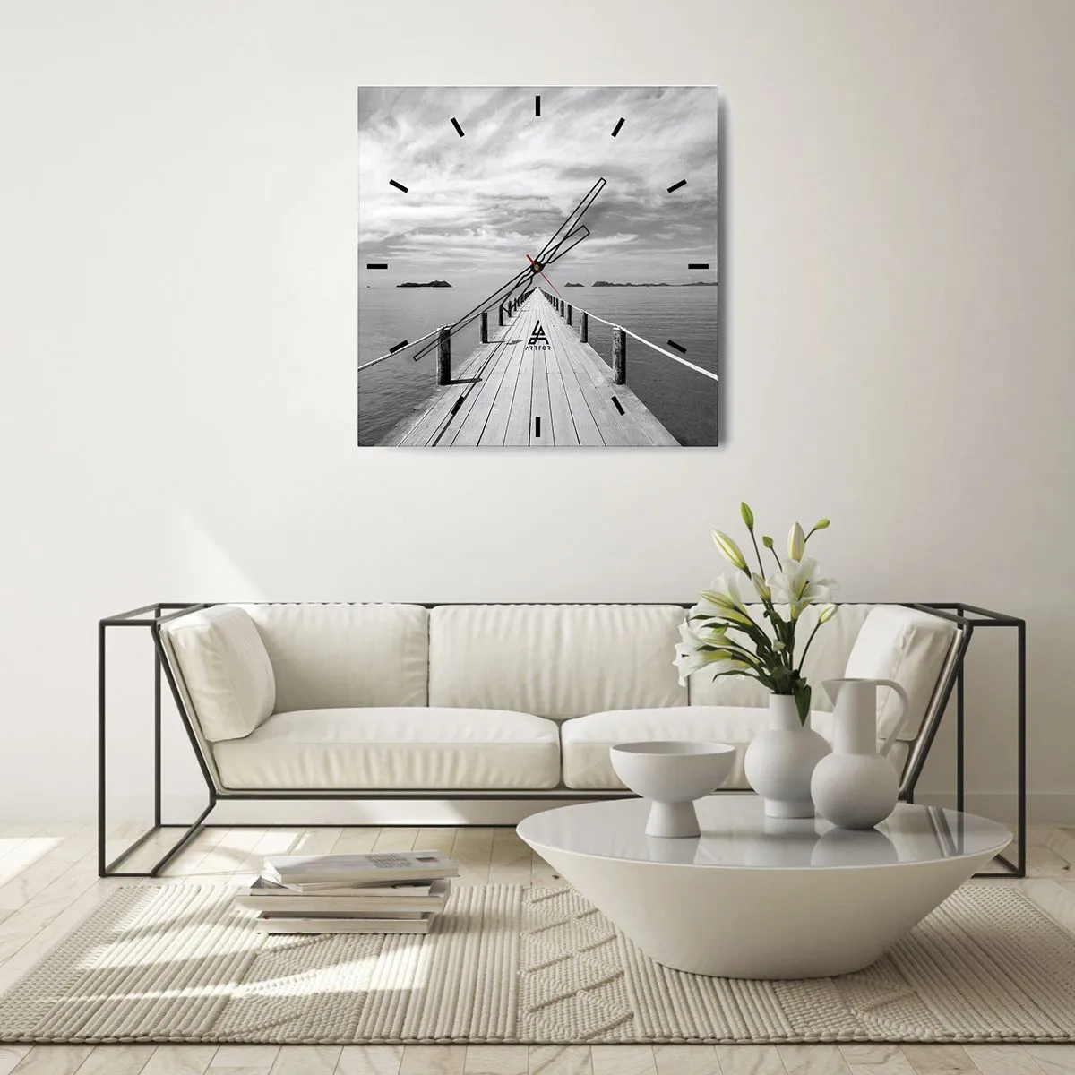 Nástenné hodiny - Čo tak cesta… - 40x40 cm