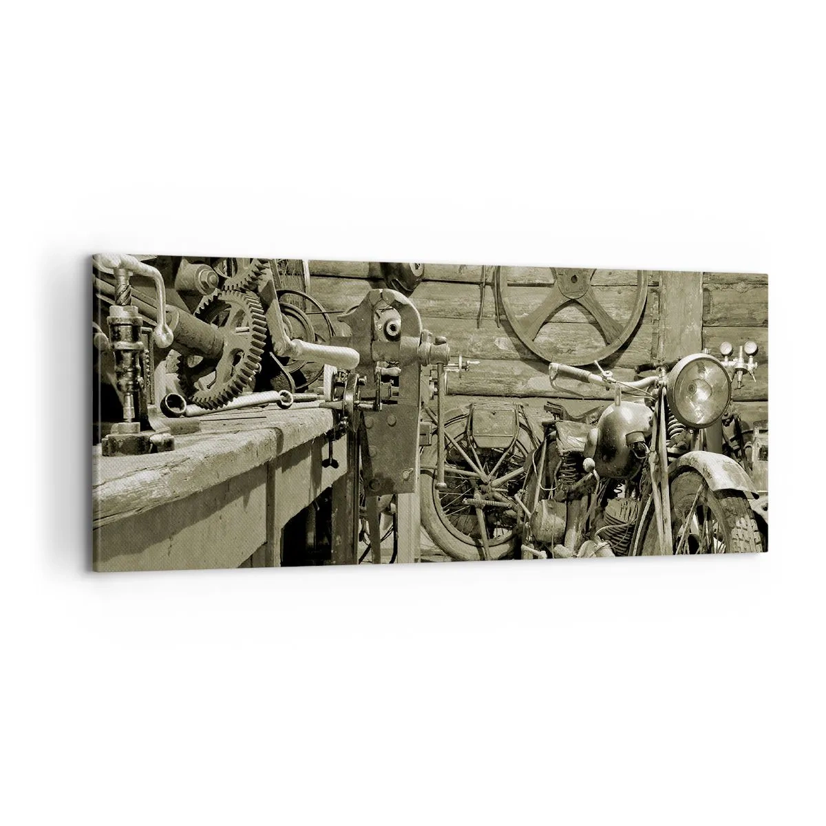 Obraz na plátne - V kôlni strýka Mariána - 100x40 cm