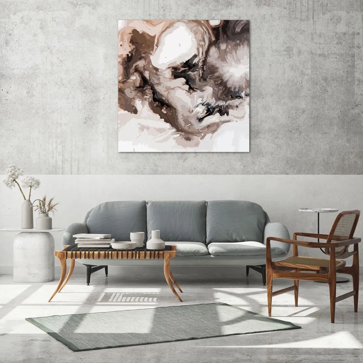 Obraz na skle - Zrodenie galaxie - 40x40 cm