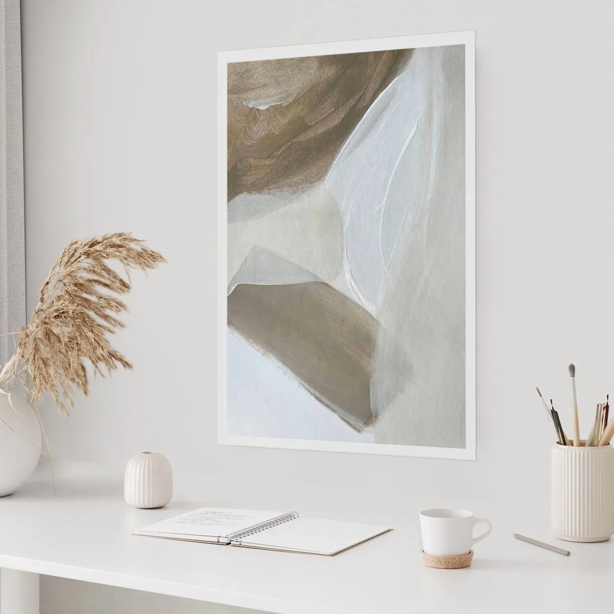 Plagát - Vlna bielej - 30x40 cm