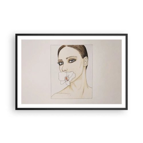 Plagát v čiernom ráme - Symbol elegancie a krásy - 91x61 cm