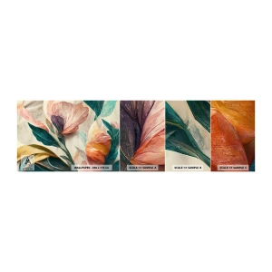 Vzorka samolepiacej fototapety Deluxe Sticker - Kvety južných ostrovov - Kvety, Vintage, Botanika - 100x30 cm