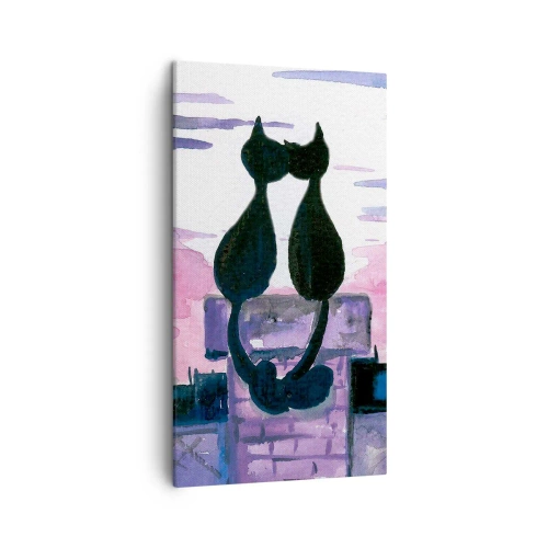 Obraz na plátne - Rendez-vous pod mesiacom - 45x80 cm