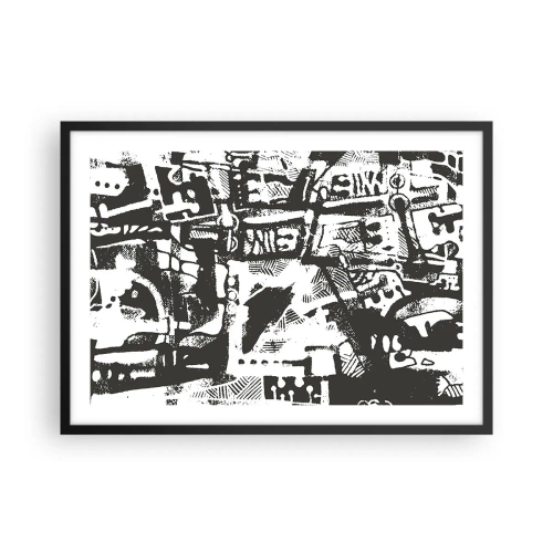 Plagát v čiernom ráme - Poriadok alebo chaos? - 70x50 cm