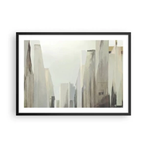 Plagát v čiernom ráme - Sen o meste - 70x50 cm