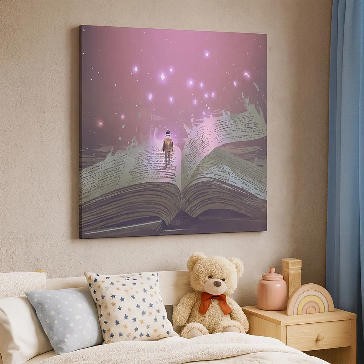 Obraz na plátne - Pozvánka do iného sveta - prečítaj! - 30x30 cm