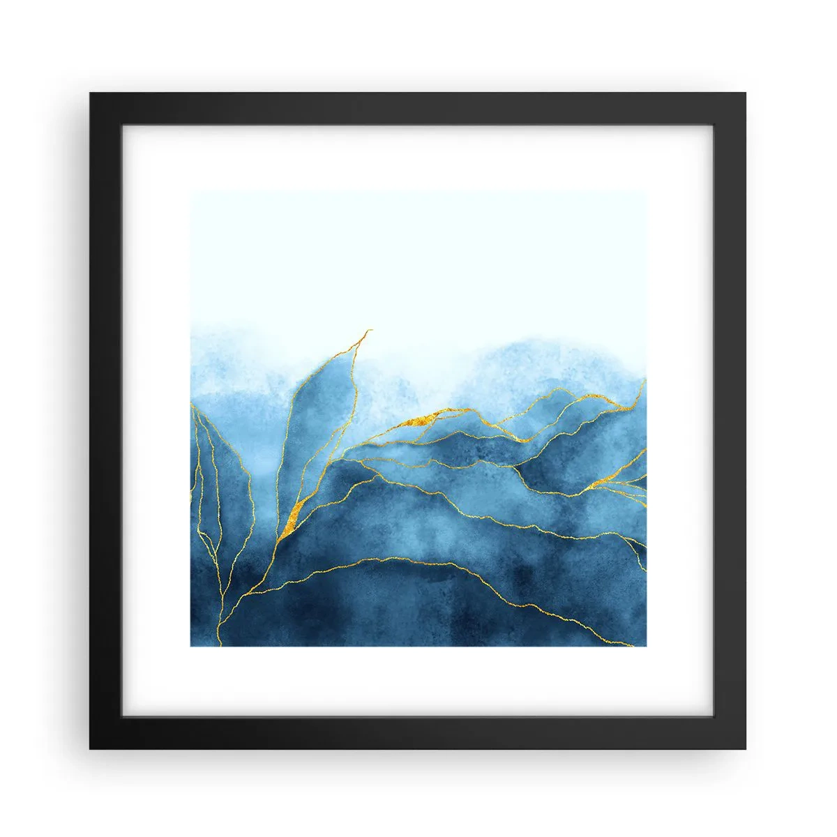 Plagát v čiernom ráme - Blankyt v zlate - 30x30 cm