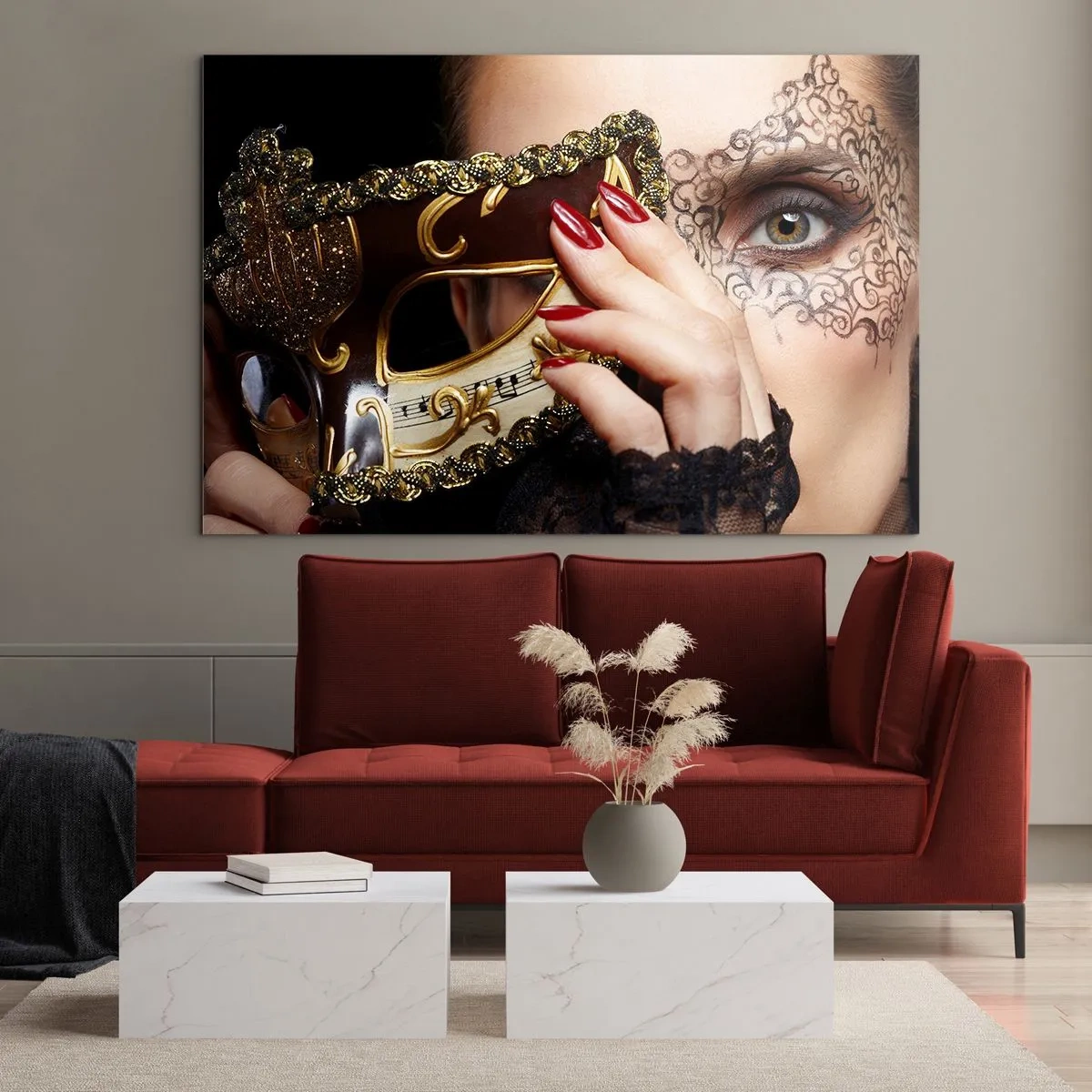 Obraz na skle - Môj svet je barokový - 120x80 cm