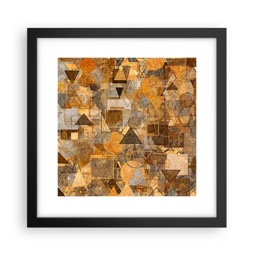 Plagát v čiernom ráme - Svet zachytený do tvaru - 30x30 cm
