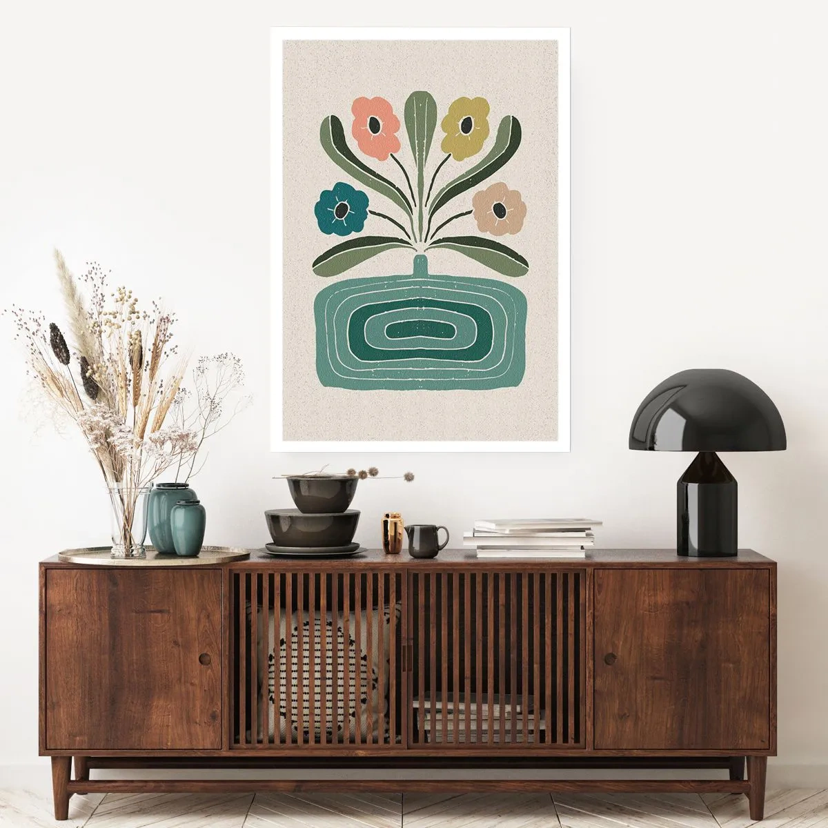 Plagát - Symetrická kytica - 61x91 cm