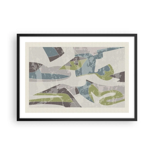 Plagát v čiernom ráme - Kompozícia za sklom - 70x50 cm