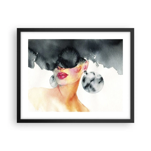 Plagát v čiernom ráme - Tajomstvo elegancie - 50x40 cm