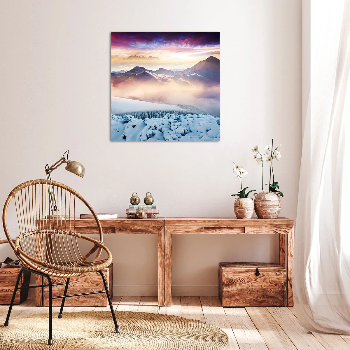 Obraz na plátne - Sila a čistota prírody - 50x50 cm