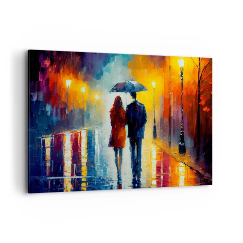 Obraz na plátne - Spolu – farebná noc - 100x70 cm