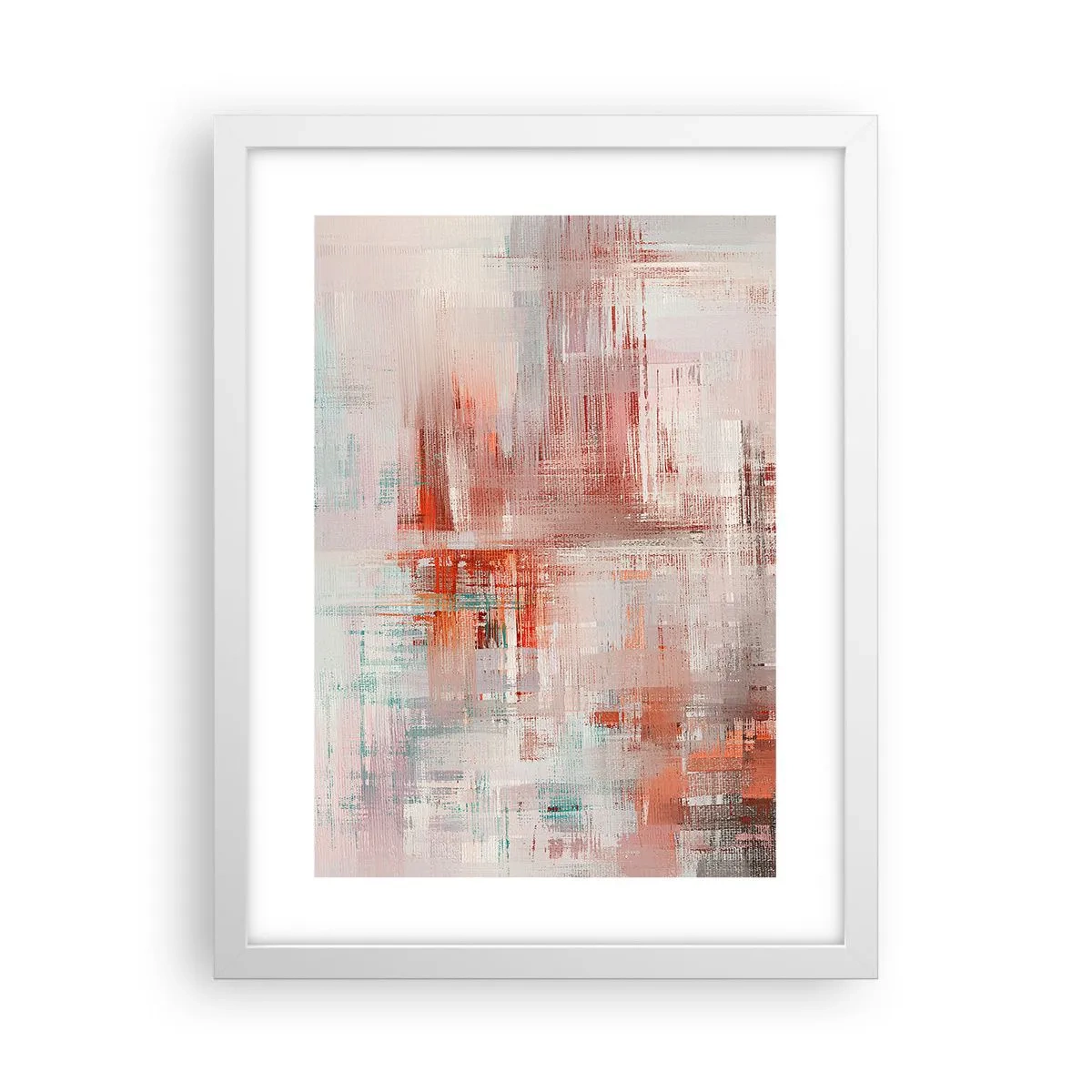 Plagát v bielom ráme - Zahmlené. Ale ružové - 30x40 cm