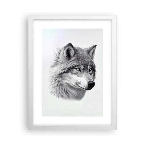 Plagát v bielom ráme - Alfa – bezpochyby - 30x40 cm