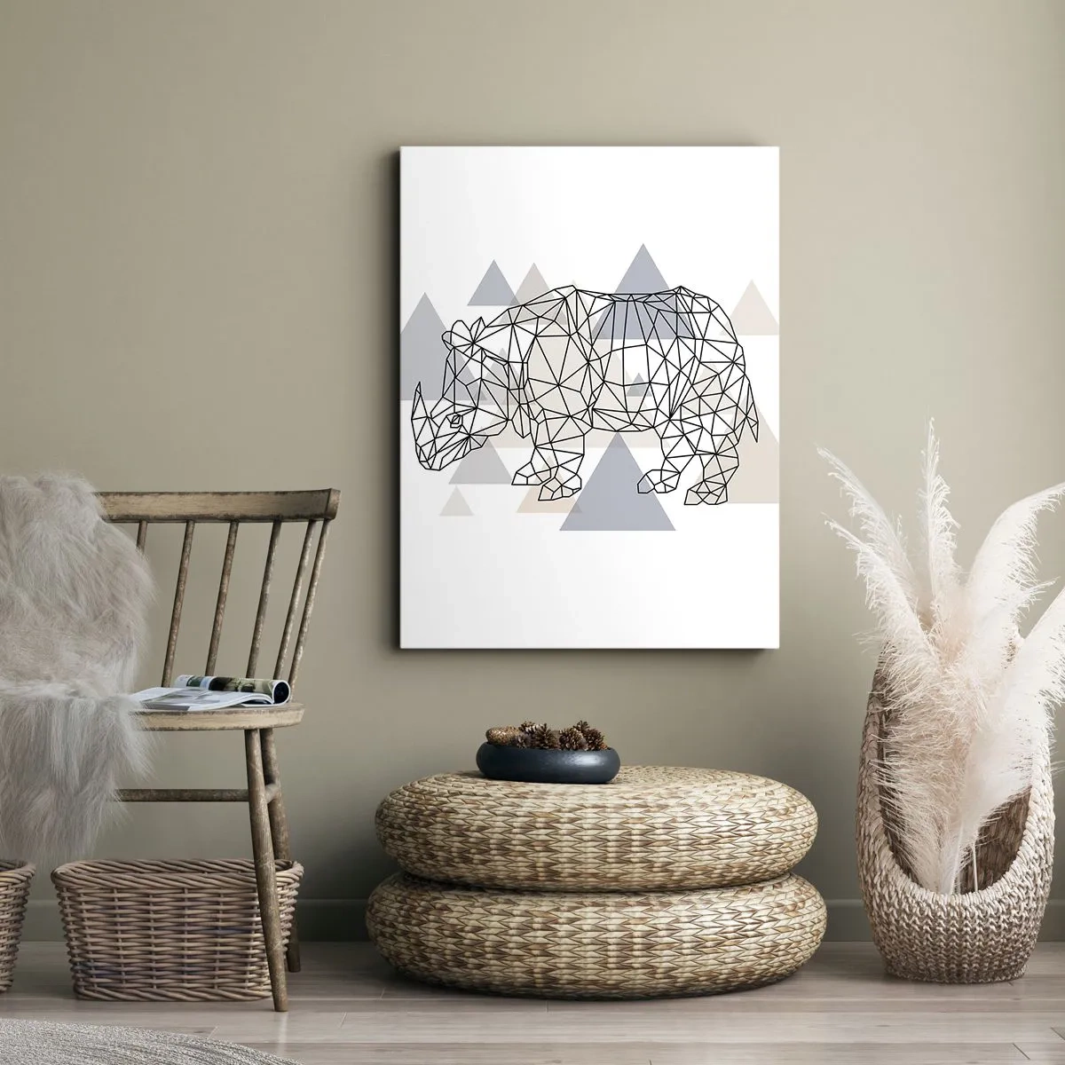 Obraz na plátne - Štruktúra sily - 55x100 cm