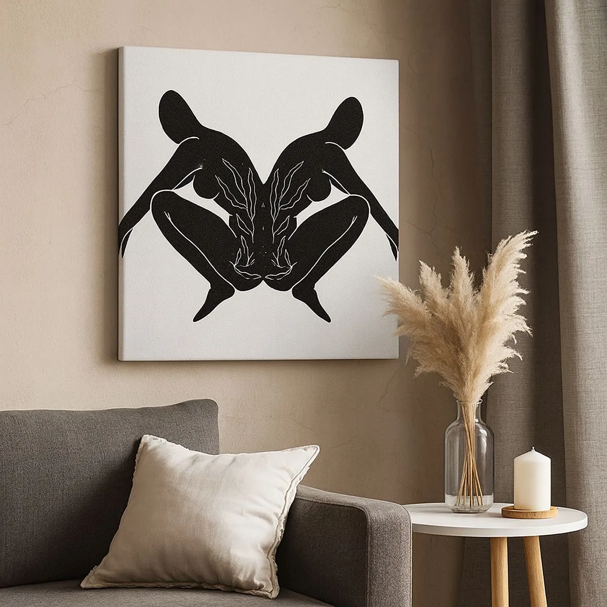 Obraz na plátne - Spoločná duša - 30x30 cm