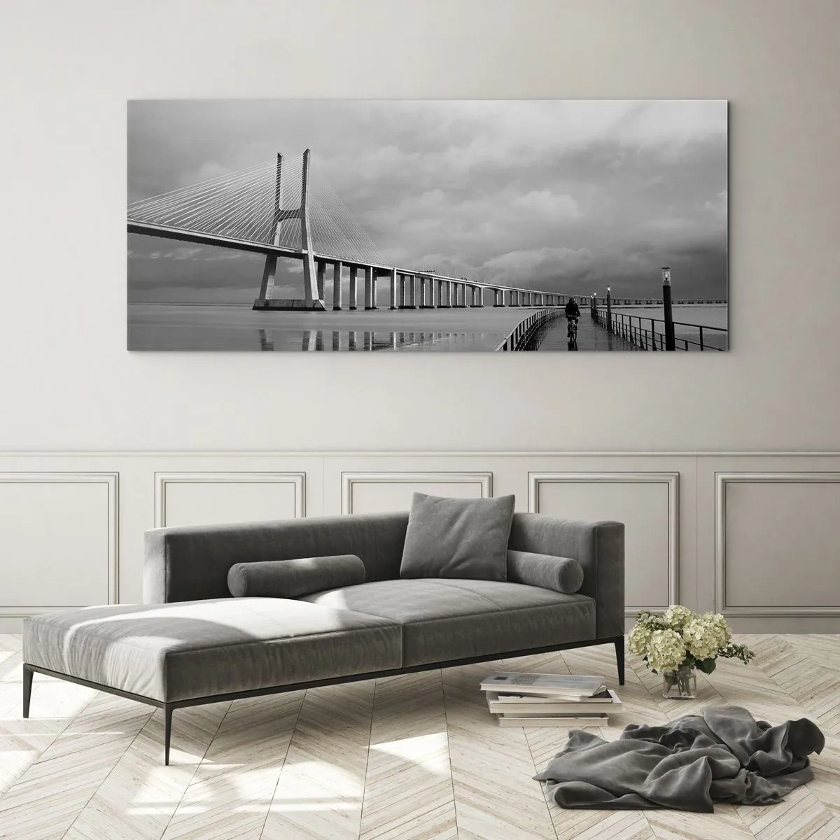 Obraz na skle - Každému, čo mu patrí - 140x50 cm