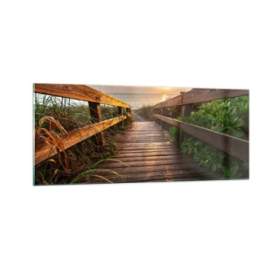Obraz na skle - A priamo k brehu - 100x40 cm