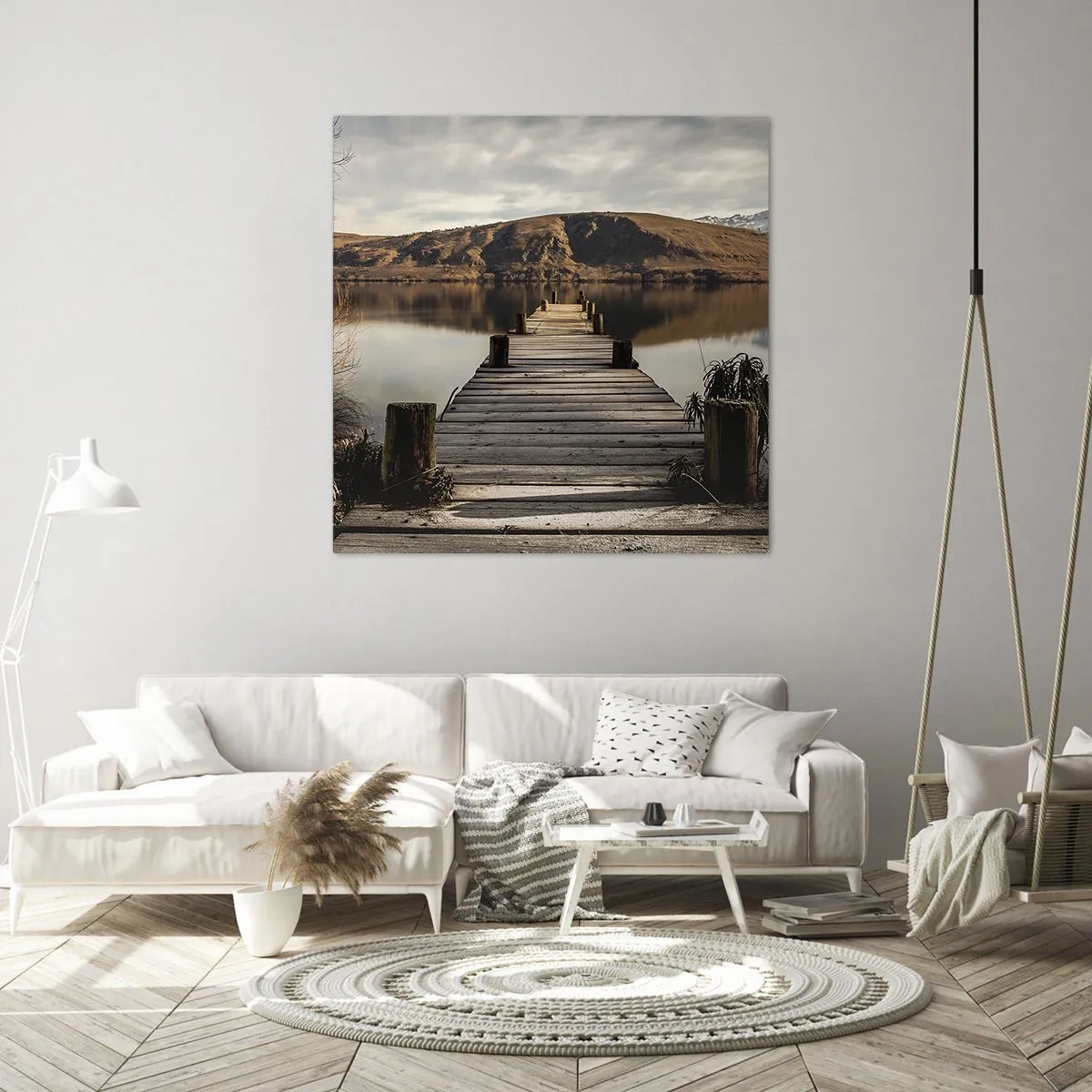 Obraz na plátne - Krajina v tichu - 40x40 cm