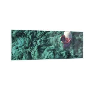 Obraz na skle - V mori sietí - 140x50 cm