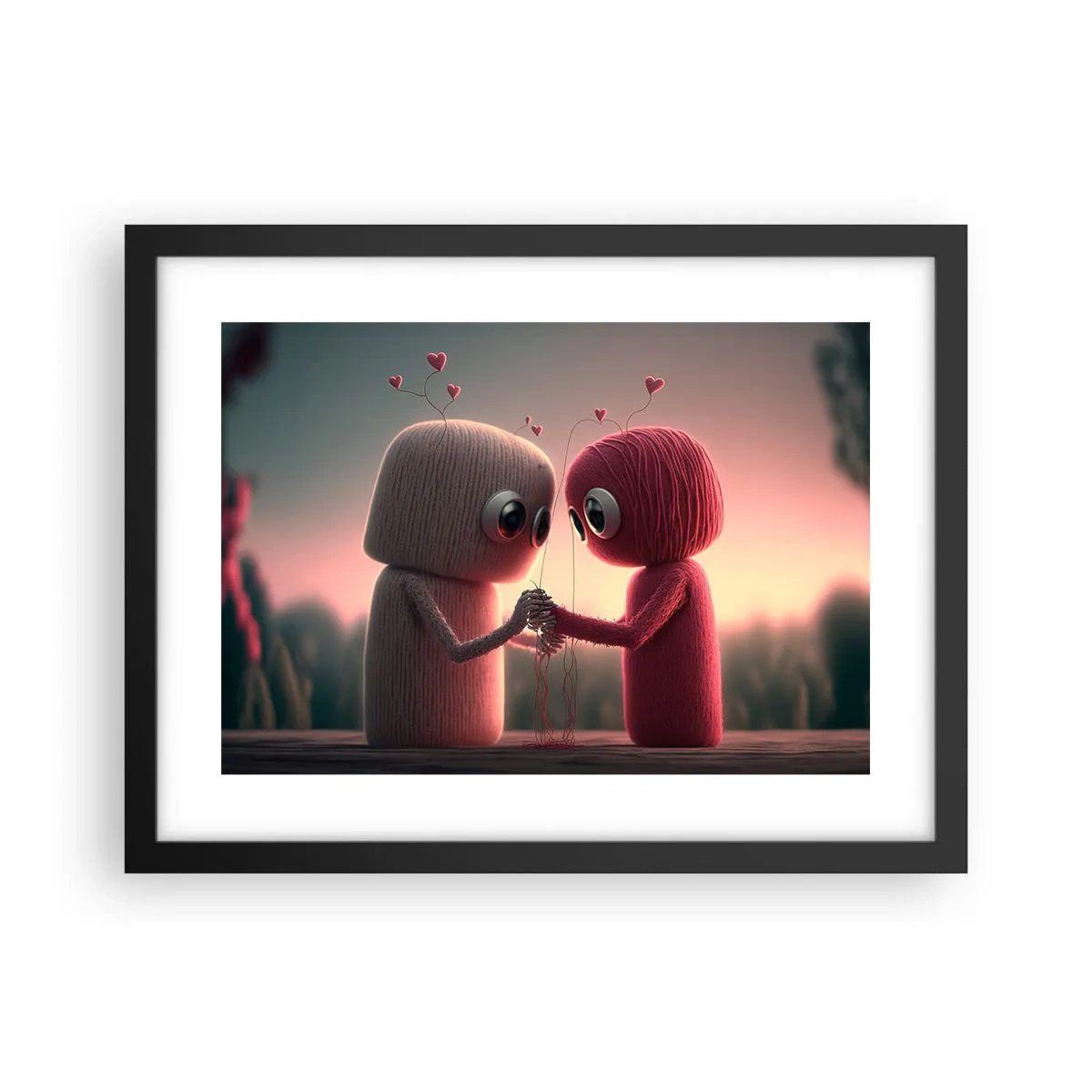 Plagát v čiernom ráme - Každý môže milovať - 40x30 cm