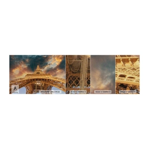 Vzorka fototapety Premium Canvas - Ako ľudstvo dosiahlo nebo - Eiffelova veža, Architektúra, Paríž - 100x30 cm