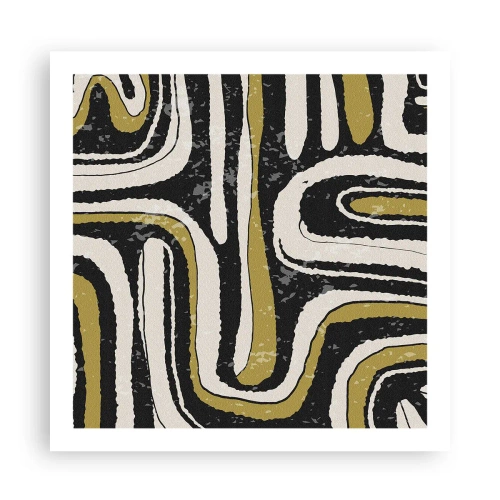 Plagát - Kompozícia: trakty a uličky - 60x60 cm