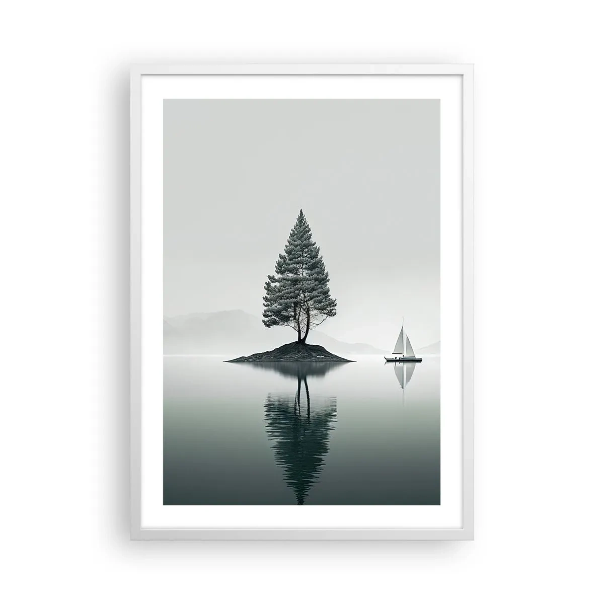 Plagát v bielom ráme - Snívanie - 50x70 cm