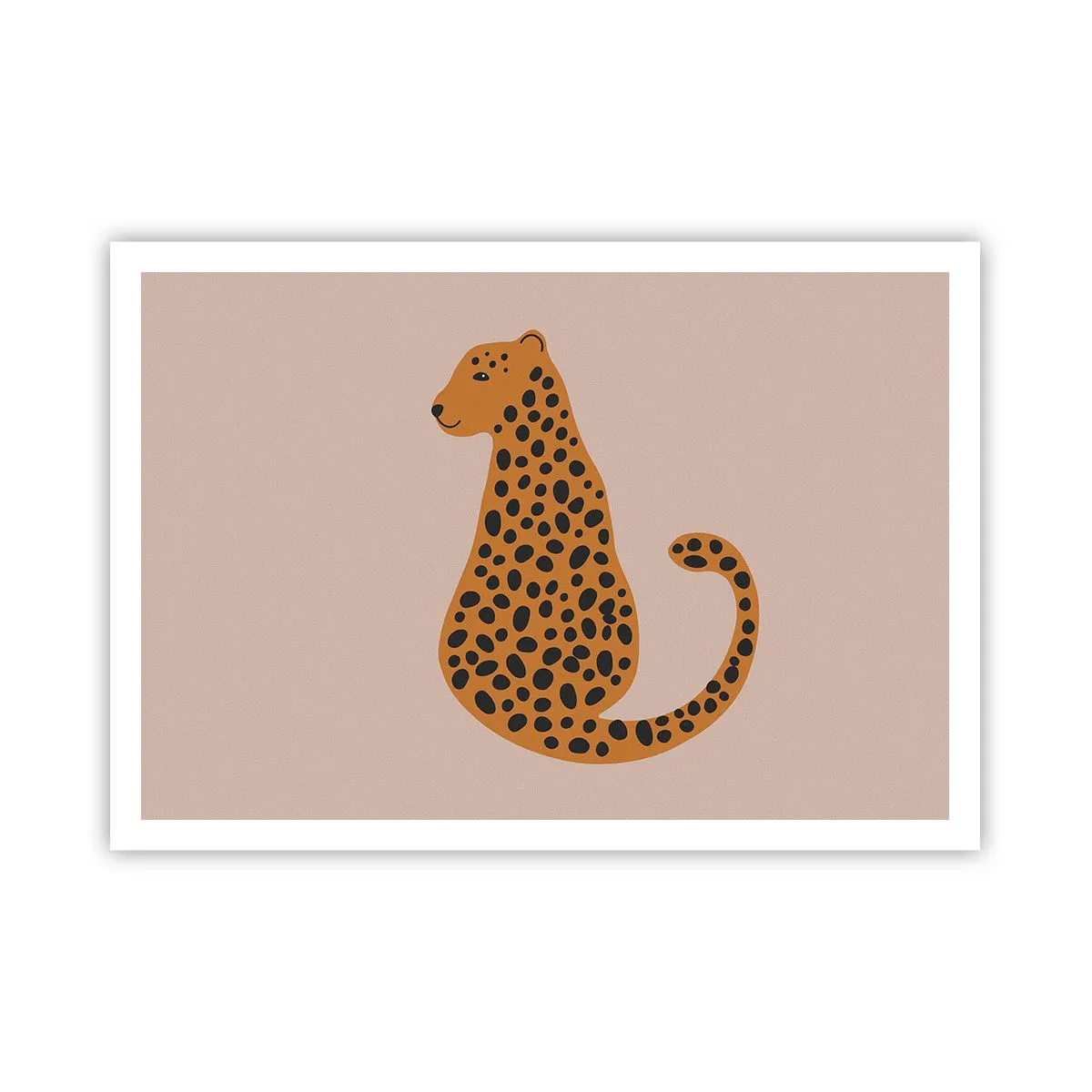 Plagát - Leopardný vzor je v móde - 100x70 cm