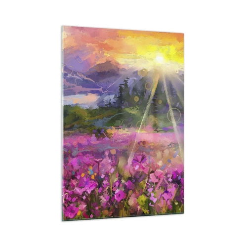 Obraz na skle - V údolí v starostlivosti slnka - 50x70 cm