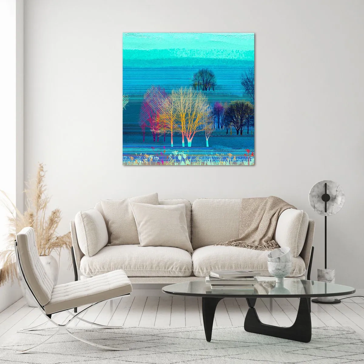 Obraz na skle - Fantastická krajina - 70x70 cm